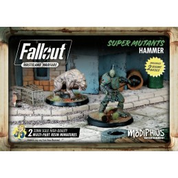 FALLOUT WASTELAND WARFARE SUPER MUTANTS HAMMER SET MINIATURE MODIPHIUS ENTERTAINMENT