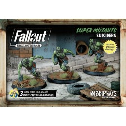 FALLOUT WASTELAND WARFARE SUPER MUTANTS SUICIDERS SET MINIATURE MODIPHIUS ENTERTAINMENT