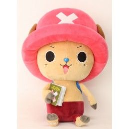 SAKAMI MERCHANDISE PUPAZZO PELUCHE ONE PIECE NEW WORLD - TONY CHOPPER MEDIZIN BOOK 45CM PLUSH