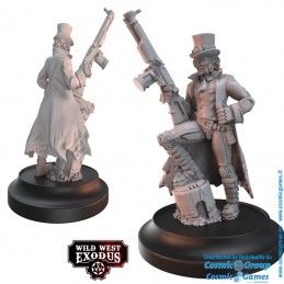 WARCRADLE STUDIOS WILD WEST EXODUS FATHER OF THE ENLIGHTENED STARTER SET RESIN MINIATURES