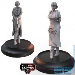 WARCRADLE STUDIOS WILD WEST EXODUS FATHER OF THE ENLIGHTENED STARTER SET RESIN MINIATURES