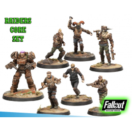 FALLOUT WASTELAND WARFARE - RAIDERS CORE SET MINIATURE TABLETOP ROLEPLAYING GIOCO DI RUOLO MODIPHIUS ENTERTAINMENT