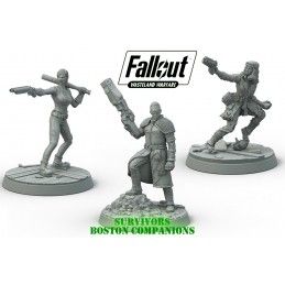 FALLOUT WASTELAND WARFARE - SURVIVORS BOSTON COMPANIONS MINIATURES SET MODIPHIUS ENTERTAINMENT