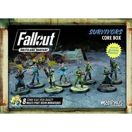 FALLOUT WASTELAND WARFARE - SURVIVORS CORE BOX MINIATURES SET MODIPHIUS ENTERTAINMENT