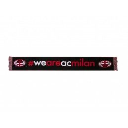 SCIARPA SCARF AC MILAN UFFICIALE WE ARE MILAN NERA