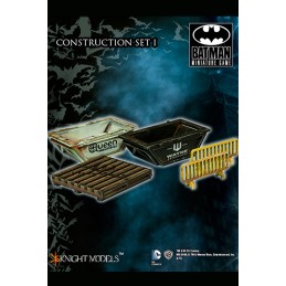 BATMAN MINIATURE GAME - CONSTRUCTION SET 1 SCENARY MINI RESIN STATUE FIGURE KNIGHT MODELS