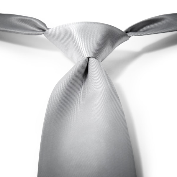 Platinum Pre-Tied Tie