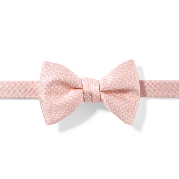 Petal and White Pin Dot Pre-tied Bow Tie