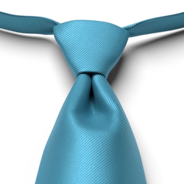 Aqua Marine Solid Pre-Tied Tie