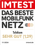 Testsiegel IMTEST: Bestes Mobilfunknetz 2024