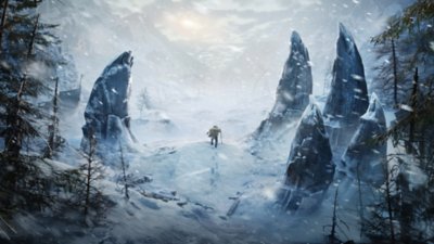 Behemoth art showing frozen wastelands