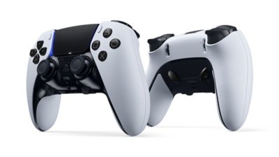 Vue avant de la manette DualSense Edge sur fond blanc