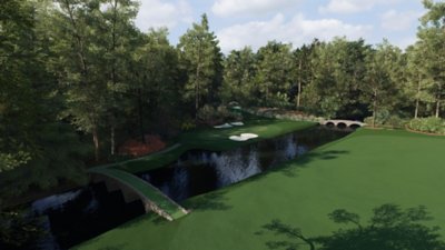 Captura de pantalla del hoyo del campo de Augusta de EA Sports PGA Tour 23