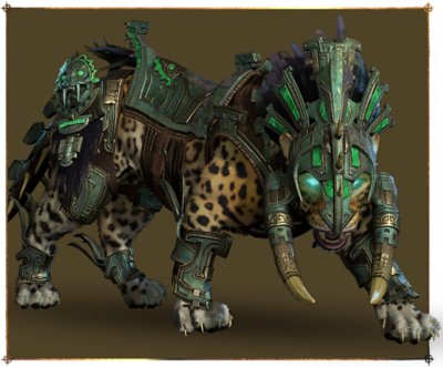 Diablo IV image of the Temptation Mount and Hellborn Carapace Mount Armour