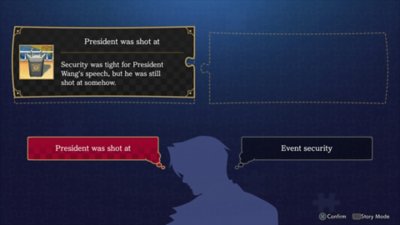 Ace Attorney Investigations Collection screenshot showing a puzzle being solved