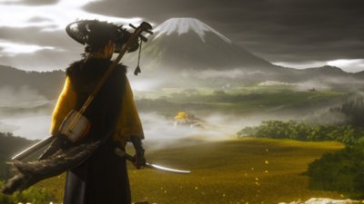 Cinematic screenshot from Ghost of Yotei