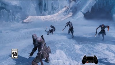 god of war ragnarok accesibilidad visualización del control