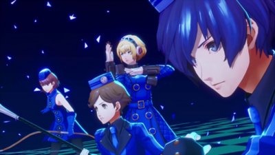 Persona 3 Reload – posnetek zaslona kaže dodatne kostume na temo škrlatne sobe.