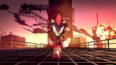 Captura de pantalla de una secuencia animada de Sonic X Shadow Generations en la que aparece Shadow