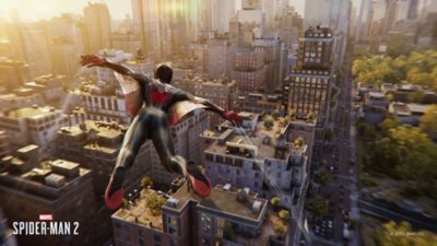 Capture d'écran de Marvel's Spider-Man 2 – une aile de toile 