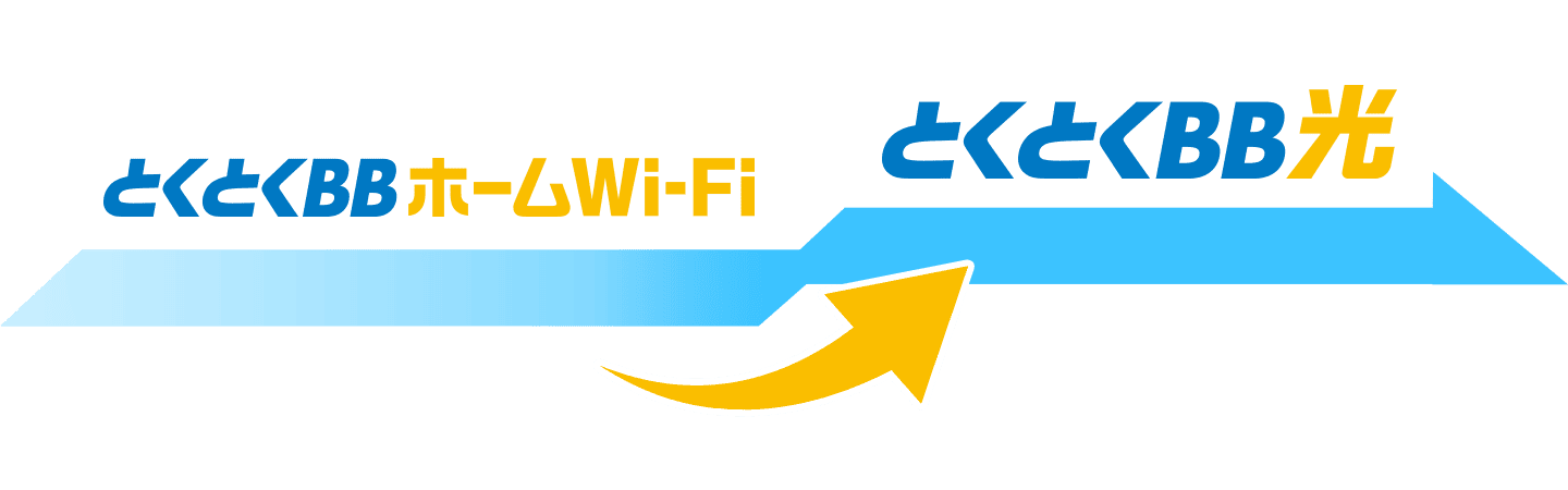 とくとくBBホームWi-Fi→とくとくBB光