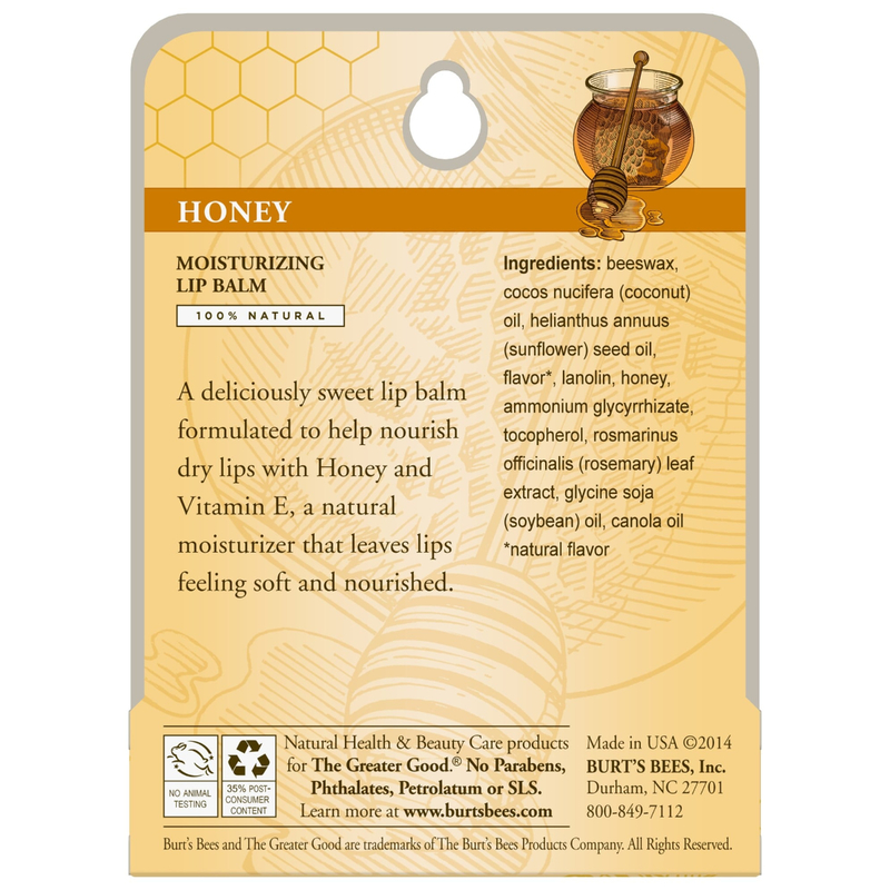 Burt's Bees Honey Lip Balm 4.25g