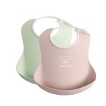 BabyBjorn Baby Bib (Powder Green/Powder Pink 2pcs