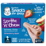 Gerber Snack Soothe 'n' Chew Teething Strawberry Sticks 90g