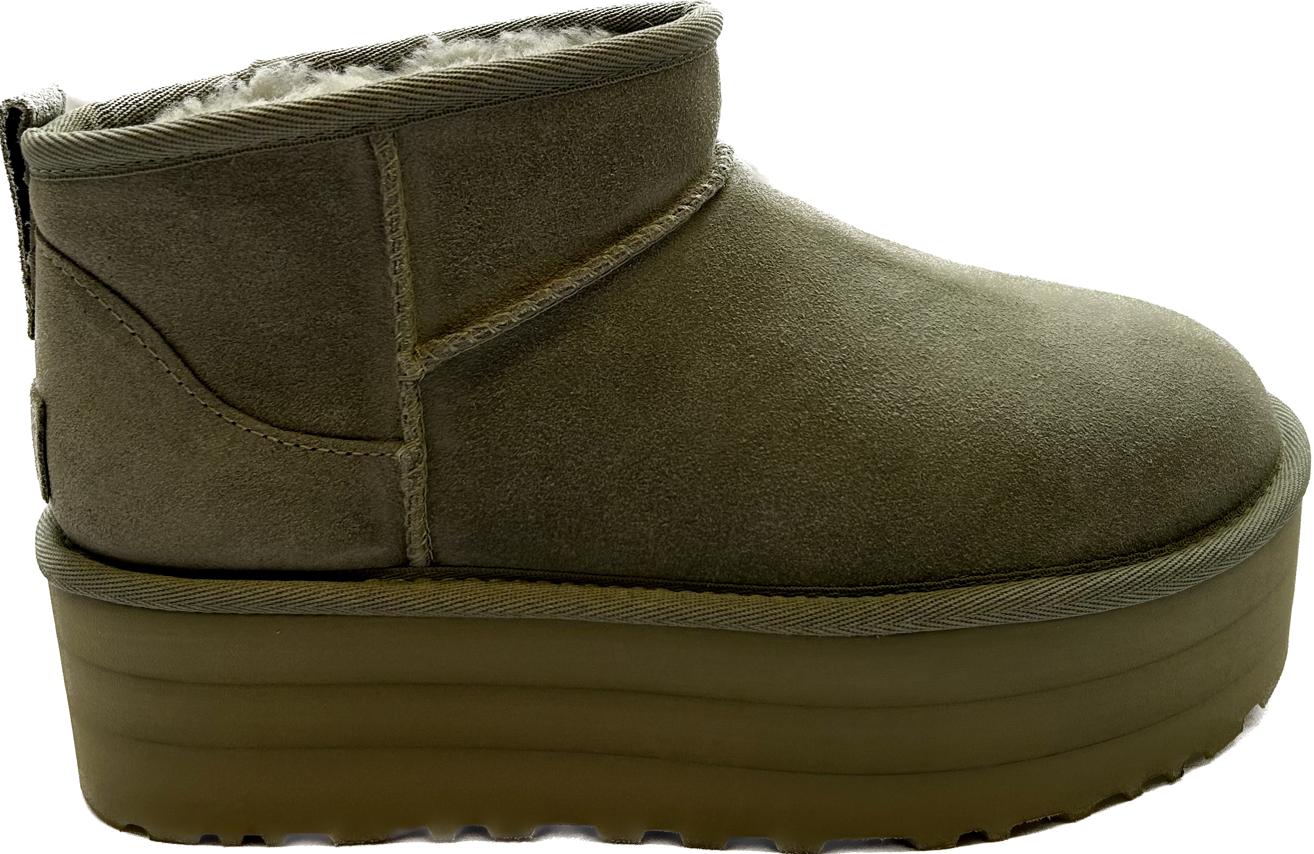 UGG Mini Plateau Boots Olive