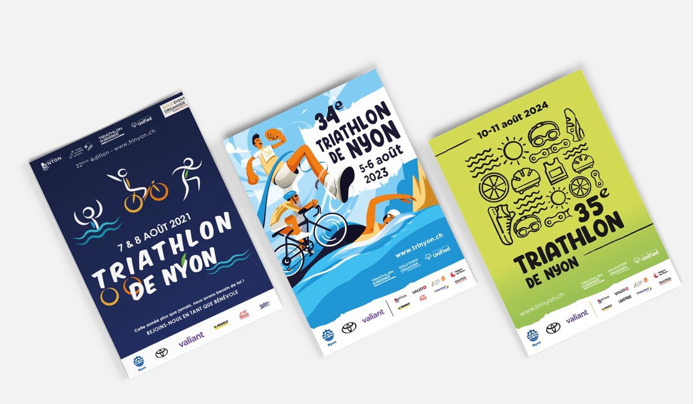 Habefast Services Graphisme Supports De Communication Projet Triathlon De Nyon