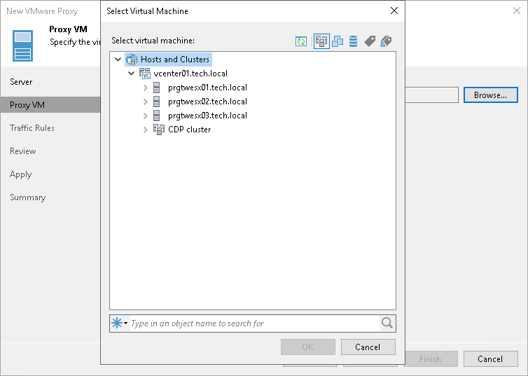 Step 3. Select Proxy VM