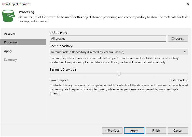 Step 3. Specify Object Storage Processing