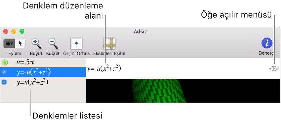 Grafik Çizer penceresi.