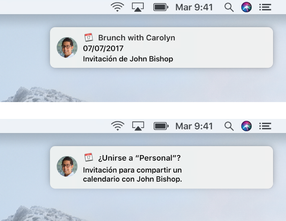 Las tiras de las notificaciones de las invitaciones de Calendario no tienen botones a la derecha