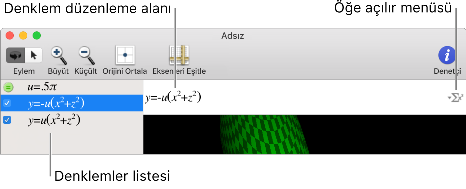 Grafik Çizer penceresi.