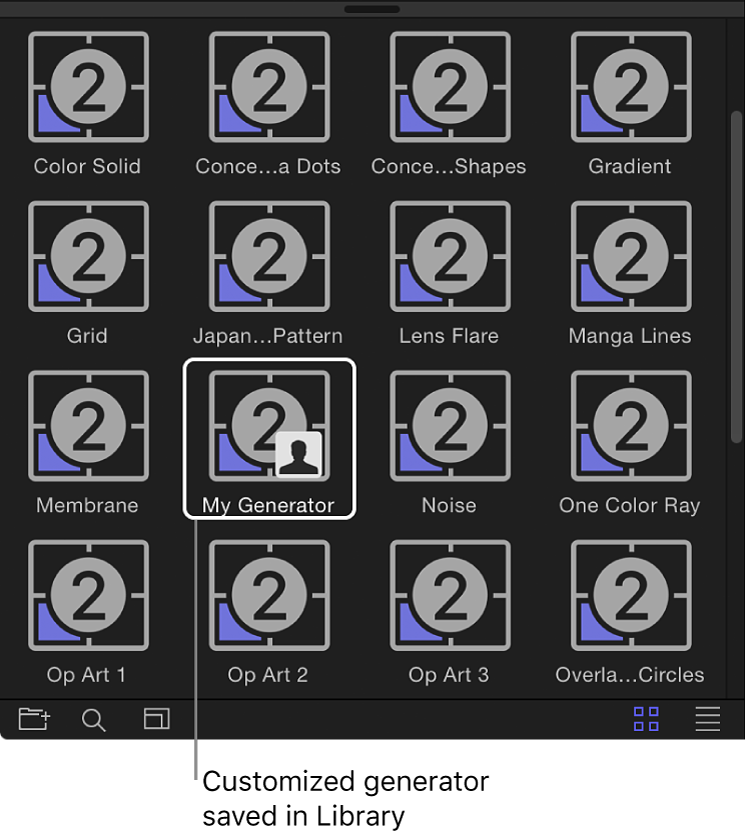 Mediathek mit einem selbst erstellten Generator