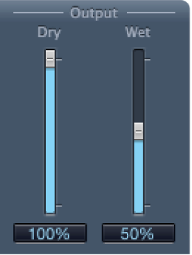 PlatinumVerb Output controls.