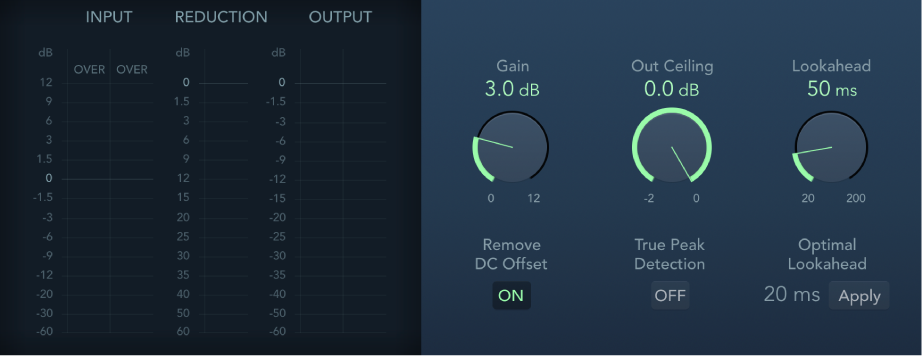 Ventana “Adaptive Limiter”.