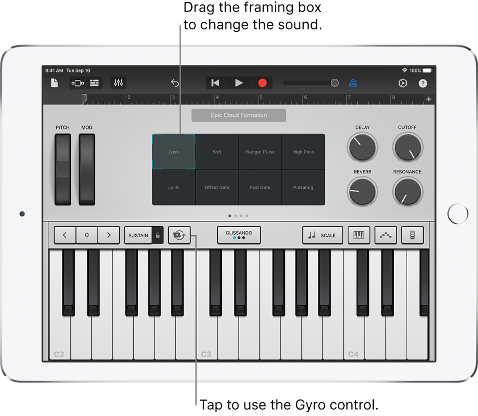 Keyboard Touch Instrument