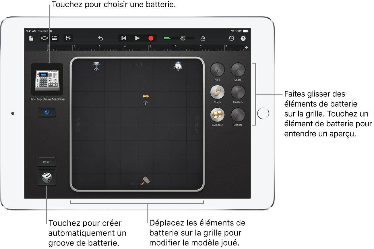 Instrument tactile Smart Drums