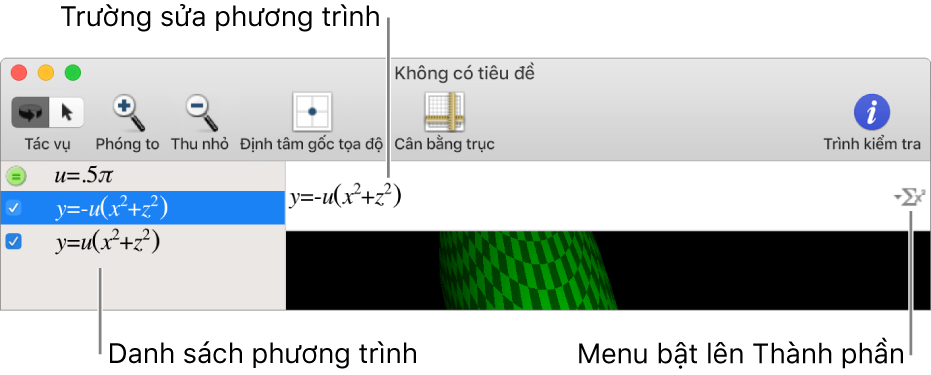 Cửa sổ Trình vẽ đồ thị.