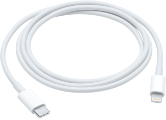 USB-C til Lightning-kabel.