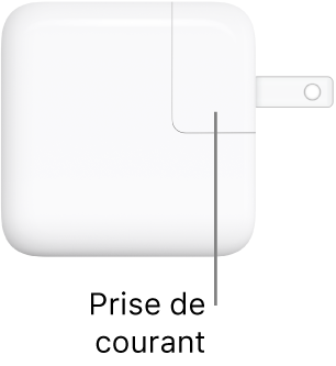 Adaptateur secteur USB-C 30 W.