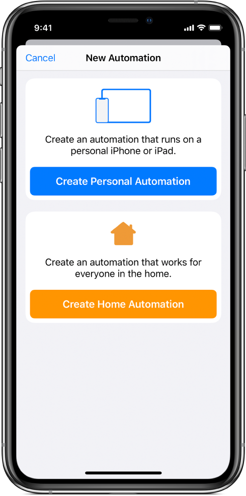 New automation when automation already exists in the Shortcuts app.