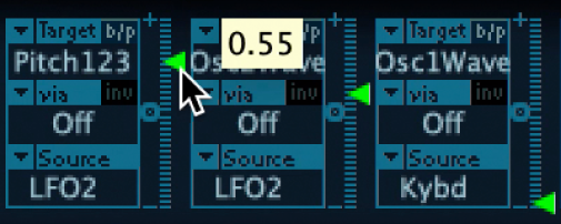 Abbildung. Schieberegler „Modulation Intensity“