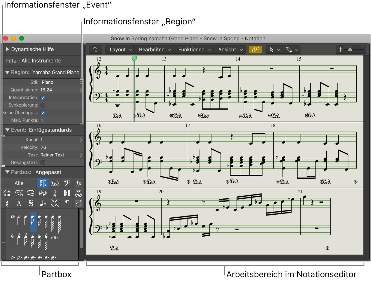 Abbildung. Der Notationseditor