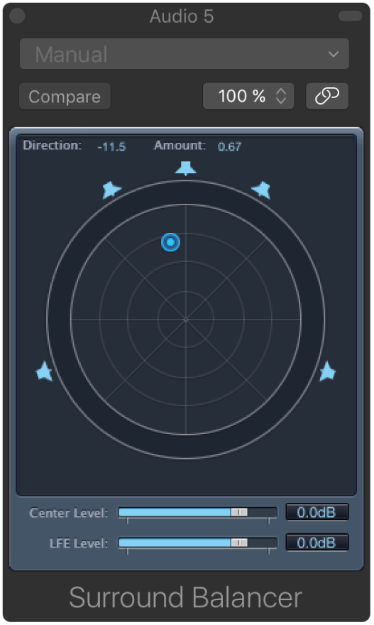 Figure. Surround Balancer window.