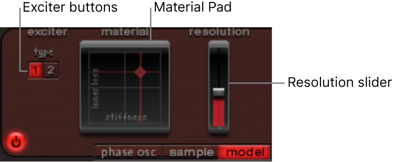 Figure. Model mode parameters.