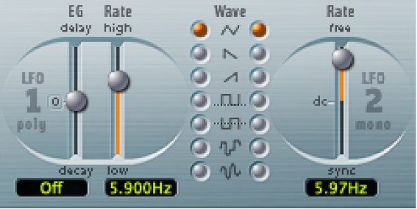 Figure. LFO parameters.