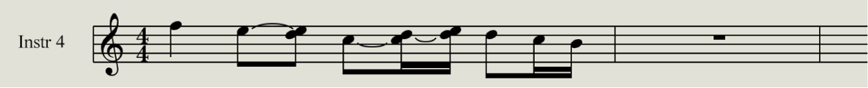 Figure. Objets note avec et sans correction de superposition